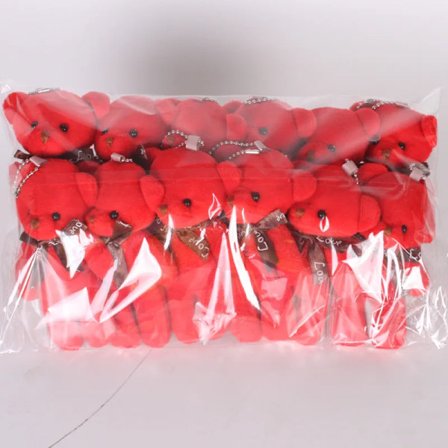 14/100 stk./parti Teddybjørn Plysj Nøkkelring Studentveske Anheng Bil Nøkkelring Jentedekorasjon Tilbehør Gave