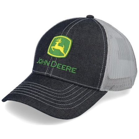 John Deere - Grå trucker Keps - Twill & Mesh Logo Charcoal Trucker @ Hatstore