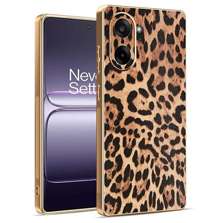 SKALO OnePlus Nord CE5 Leopard Suojakuori - Ruskea