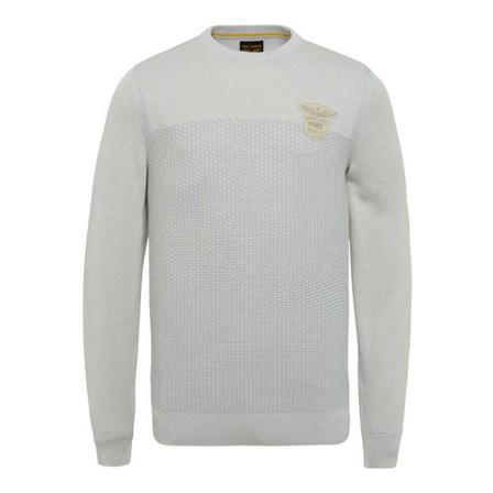 PME Legend, R-neck cotton plated silver birch Beige, Heren, Maat:M