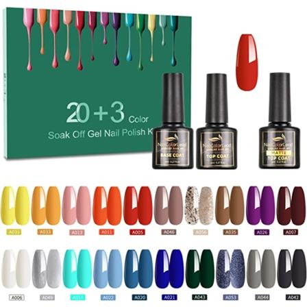 Uv-nagellackset, 23 Stycken Färggel För Gelnaglar