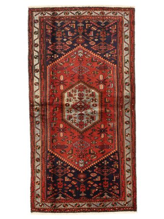 Medallón Pequeño Hamadan Alfombra 103X197 Lana