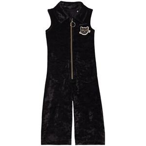 Mini Rodini Black Velour Jumpsuit 140/146 cm - All in ones - 140/146 cm - Black - Mädchen