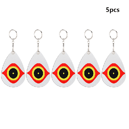 5 st reflekterande fågelskrämma dekoration prydnad för fruktträdgård balkong