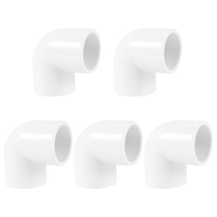 5 stk. 20mm dia 90 graders vinkelalbue PVC rør fittings adapter konnektor (FMY)