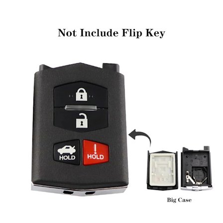 Kauko-ohjattava auton avaimen kuori Mazda 2 3 5 6 CX5 CX7 CX9 RX8 M6 MX5 2005/6/7/8/9/10/11 avaimen pää kääntö leikkaamaton terä