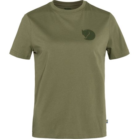 Fjällräven Fox Boxy Logo Tee L - female - Green - T-Skjortes & tank Topps
