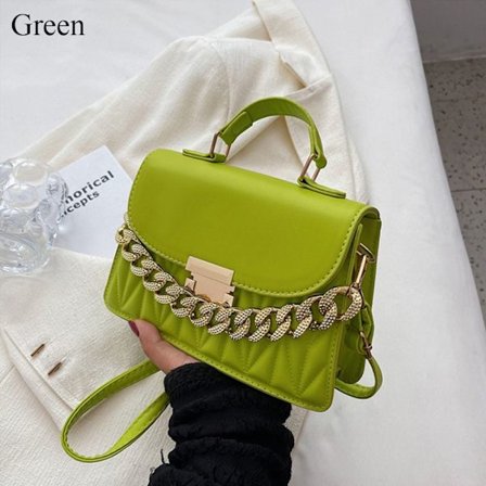 Axelväska Kedja Crossbody Väskor GRÖN