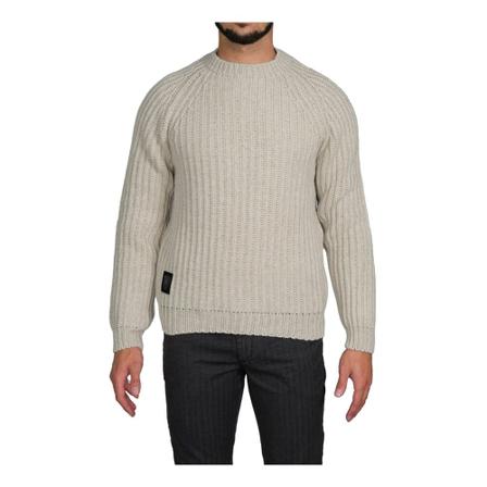 Blauer, Round-neck Knitwear Szary, Mężczyzna, Rozmiar: M