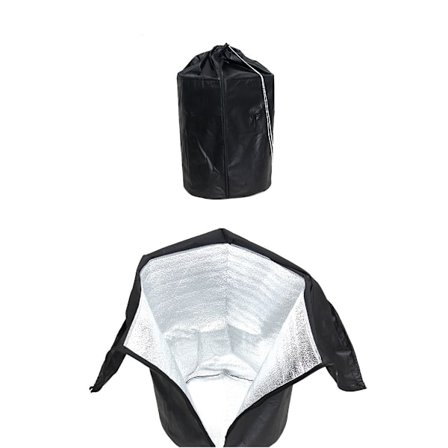 2 x vintertäckning för krukväxter i svart 40 * 40 cm