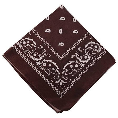 Bandana huivi huivi nuuska kangas paisley kuvio ruskea