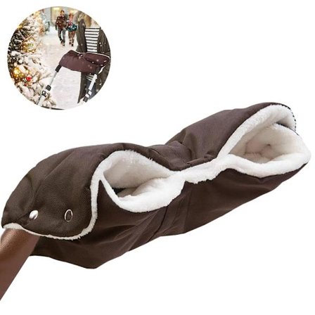 1 Par Barnevogn Håndmuffer, Ekstra Tykke Vinterhansker for Barnevogner, Hold Varmen for Foreldre og Omsorgspersoner i Kaldt Vær, Frostsikre og 