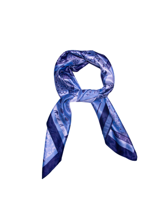 MATCH - Skjerf med paisleymønster - Intex - Str. ONESIZE - Dame - Tilbehør - Blå - 100% polyester