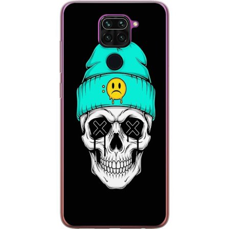 Xiaomi Redmi Note 9 Läpinäkyvä kuori pääkallo pipo