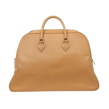 Hermès Vintage Pre-owned Leather handTass , Bruin , Dames , Maat: ONE Size Vintage Tassen