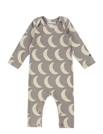 Moon All Over Overall Långärmad Bodysuit Multi/mönstrad Bobo Choses