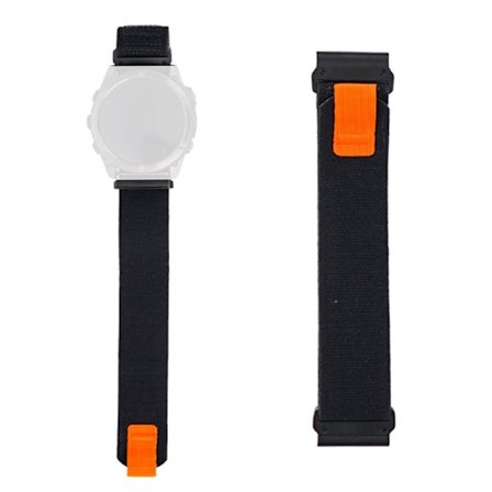 Nylonarmband Garmin Fenix 8 51mm / Enduro 3 / Enduro 2 Magic Tape Loop 26mm Universal Klockarmband - Svart
