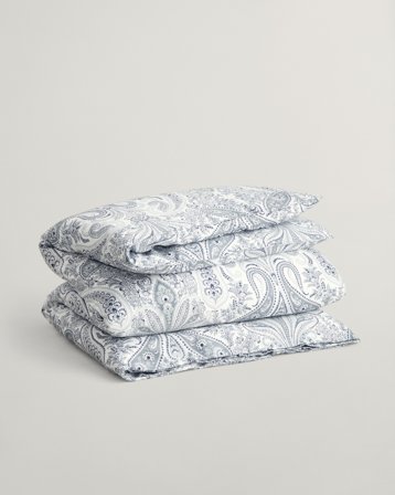 GANT Wohnaccessoires Key West Paisley Einzelbettbezug (135x200) Weiß