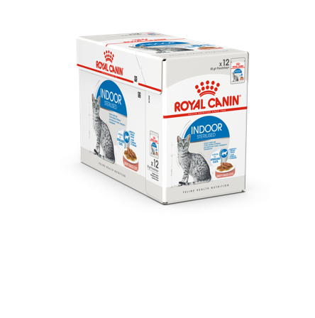 Royal Canin - Sterilisert innendørssaus 12x85 g - Katt - Kattefôr & kattemat - Våtfôr og våtmat - ZOO.no