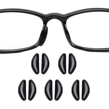 Briller Silikone Næsepuder, selvklæbende Brille Næsepuder, skridsikre Bløde Næsepuder