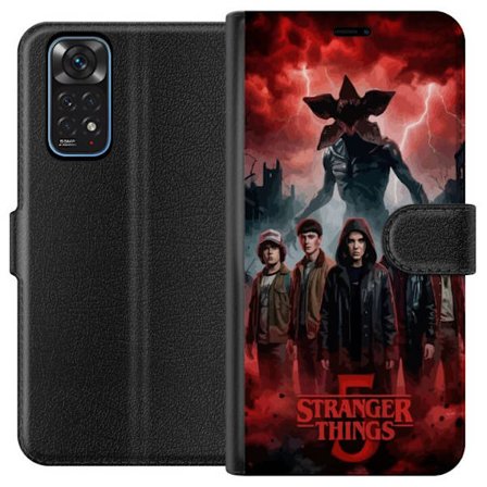 Yhteensopiva Lompakkokotelo Xiaomi Xiaomi Redmi Note 11 Pimeä Stranger Things -inspiroima fantasiakuvaus salamalla, dramaattisella taivaalla ja inten
