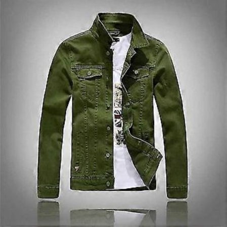 2025 Jeansjakke for menn - Casual Slim Fit bomullsjakke for et stilig utseende, perfekt for alle anledninger Army Green XL
