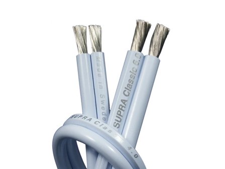 SUPRA 1000000107 Højttaler isolering af ionstabil PVC 2x4 mm², blå, 100 m, Forbindelsesudstyr & kabler