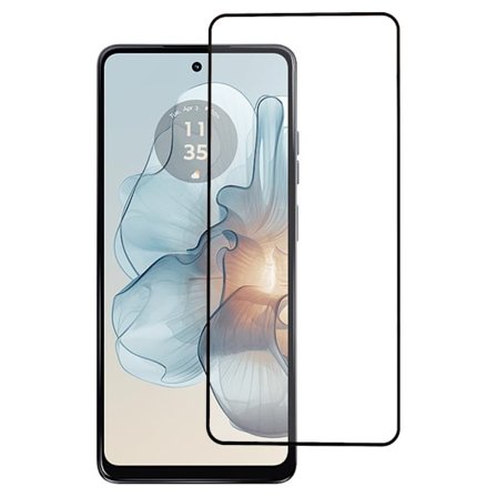 SKALO Motorola Moto G24 Power FULL-FIT Hærdet Glas Skærmbeskyttelse - Sort