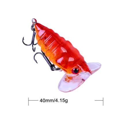Nya Float Fishing Lure Artificiell Insekt Wobblers Bass Pike Tac