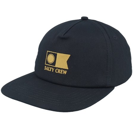 Salty Crew - Schwarz Snapback Cap - Flagship Black Snapback @ Hatstore
