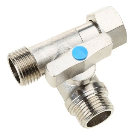 1/2 X 1/2 X 1/2'' T-stykker Stopventiler 3-vejs Omskiftere Stik Toilet T-adapter