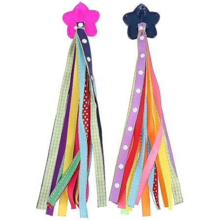 1 par färgglada cykelstyre hängande bandgrepp tofsar