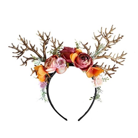 Fairy Flower Antlers Pannband