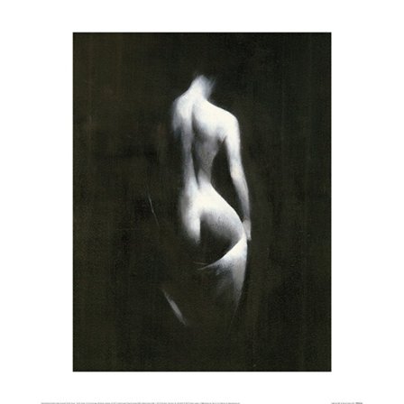 Patrick Palmer Light On Her Poster 40cm x 50cm Svart/Vit