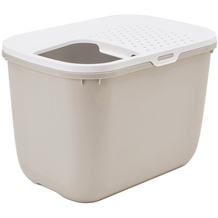 Savic - Hop In Kattetoalett - kattetoalett Beige 59x39x38cm - Katt - Kattedo & kattetoalett - Kattedo & kattetoalett med tak - ZOO.no