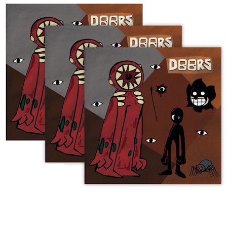 20 stk. Roblox Doors Servietter Festartikler Fødselsdagsdekorationer