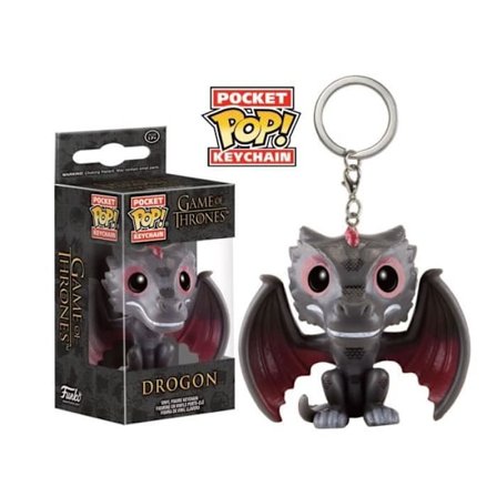 Avainpidikket - FUNKO - Drogon Pocket Pop - 4cm - Myydään ikkunalaatikossa - Musta