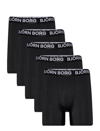Performance Boxer 5P Boxerkalsonger Svart Björn Borg