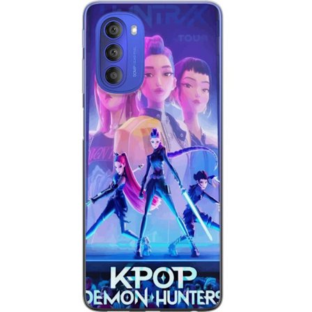 Kompatibelt Mobilskal till Motorola Motorola Moto G51 5G Trendiga KPop Demon Hunters docka figur