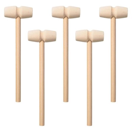 10/20/30 kpl Mini puinen vasara Hummeri Äyriäiset Rapu Kova puinen nuija Luonnon merenelävät Cracker Kiinteä