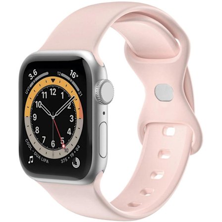 Celly Apple Watch (42/44/45mm) Armband Silikon - Rosa
