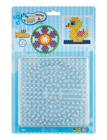 Hama Maxi Pegboard Blister Sqaure / Round Patterned Hama