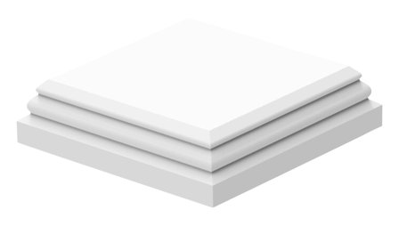 Jabo Arnö 26038 Stolplock vitt 155 mm, Utemiljö