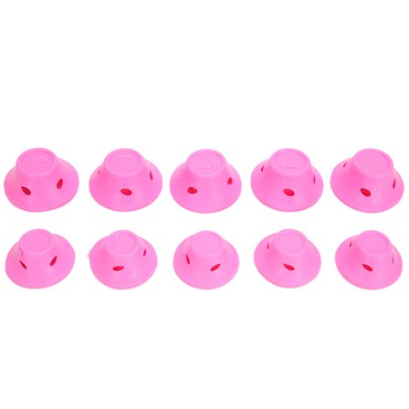 Hårrullar utan värme Gummi Rosa Inga klämmor Hårrullar Styling Vågigt Hår Styling Verktyg