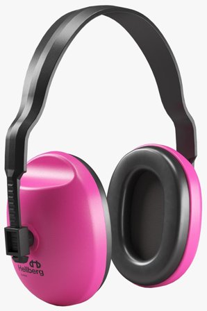 Hellberg Junior Kuulosuojain sis. päälakisangan Roosa, Kuulosuojaimet