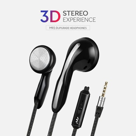 Trådstyrda Musik Smarta Stål Nät Bas Telefon In-Ear Hörlurar