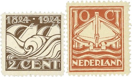Holland 1924 - NVPH 139-140 - Ubrugt