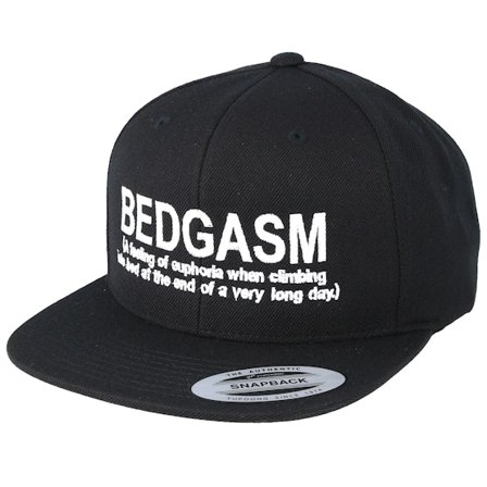 Iconic - Svart snapback Keps - Bedgasm Black Snapback @ Hatstore