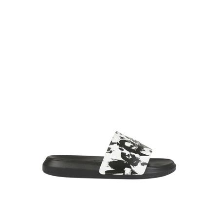 Alexander McQueen, Graffiti Slides Biały, Mężczyzna, Rozmiar: 45 EU