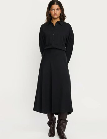 Soft Rebels Srstormy Midi Dress - Black - L